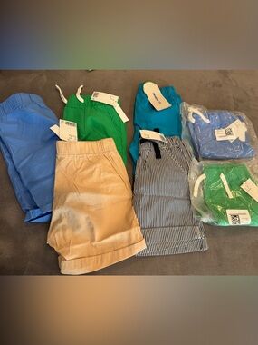 Mixed Shorts Lot - Blue, Green, Tan, Striped